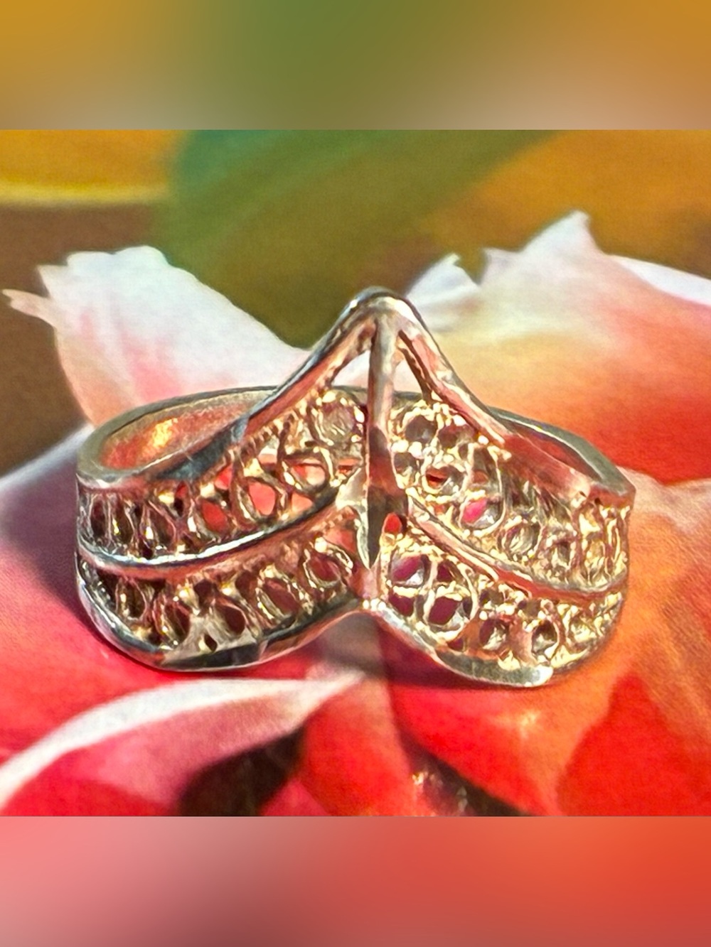 Vintage Signed Sterling Ring Size 6